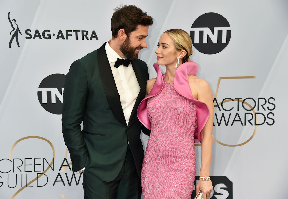 John Krasinski and Emily Blunt attend the Screen Actors Guild Awards in 2019. |