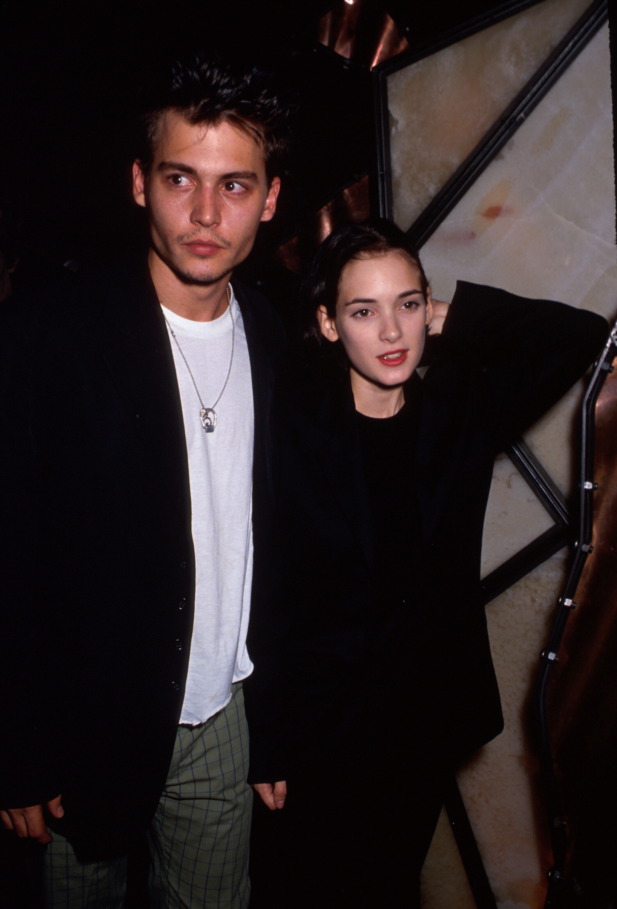 Actors Johnny Depp and Winona Ryder