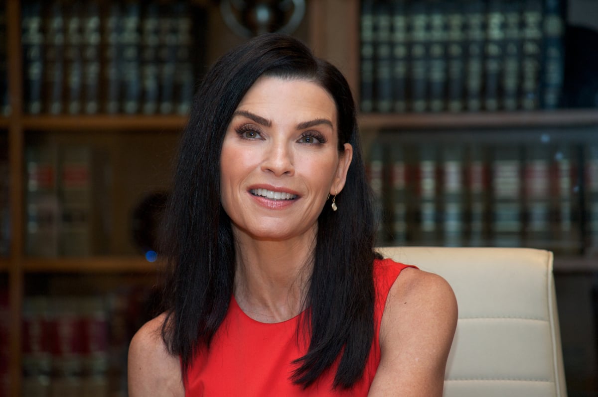 Julianna Margulies at "The Good Wife" Set Visit at on September 25, 2015 at Stages in Brooklyn, New York