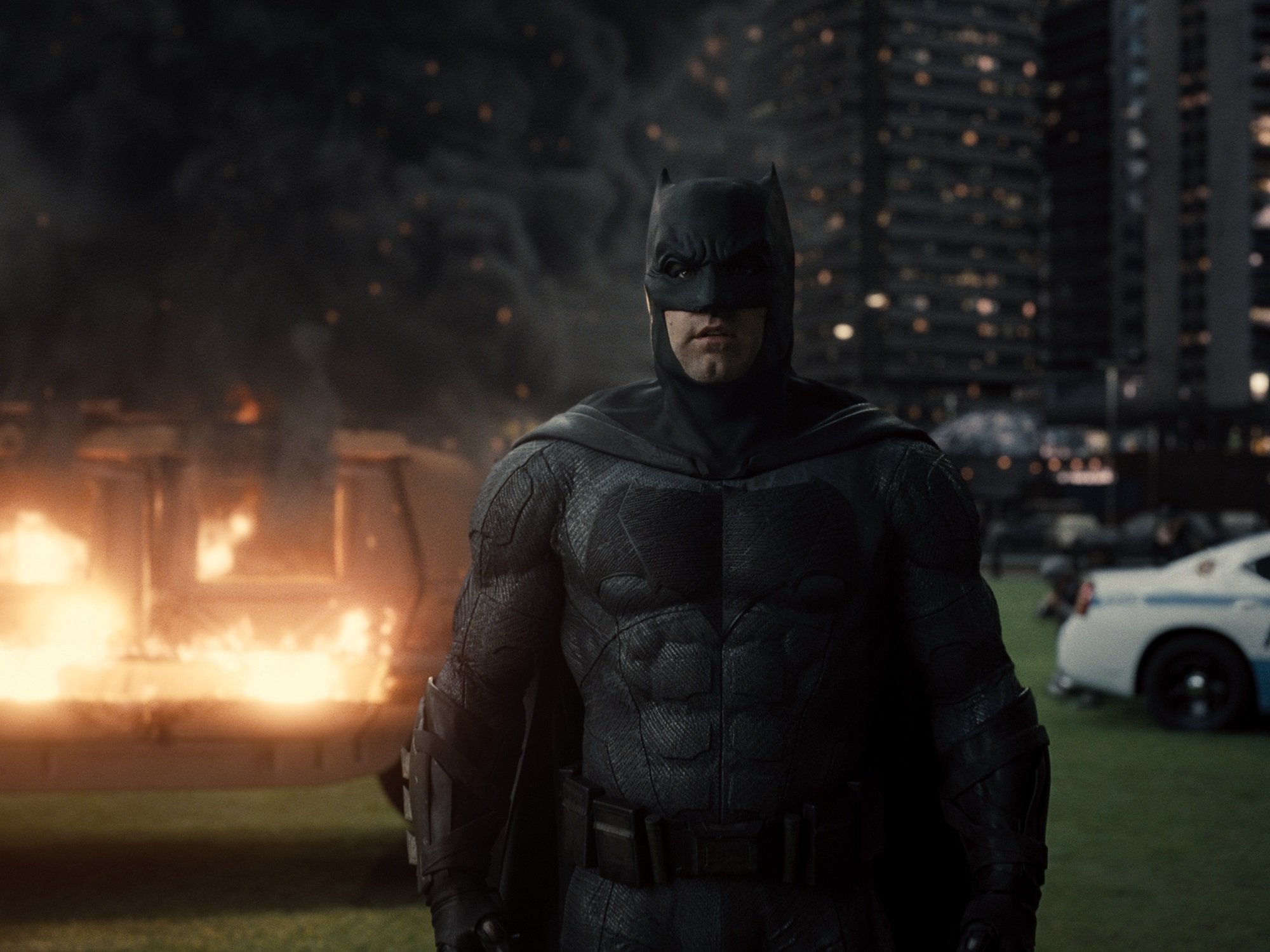 Justice League Snyder Cut: Batman observes Superman destruction