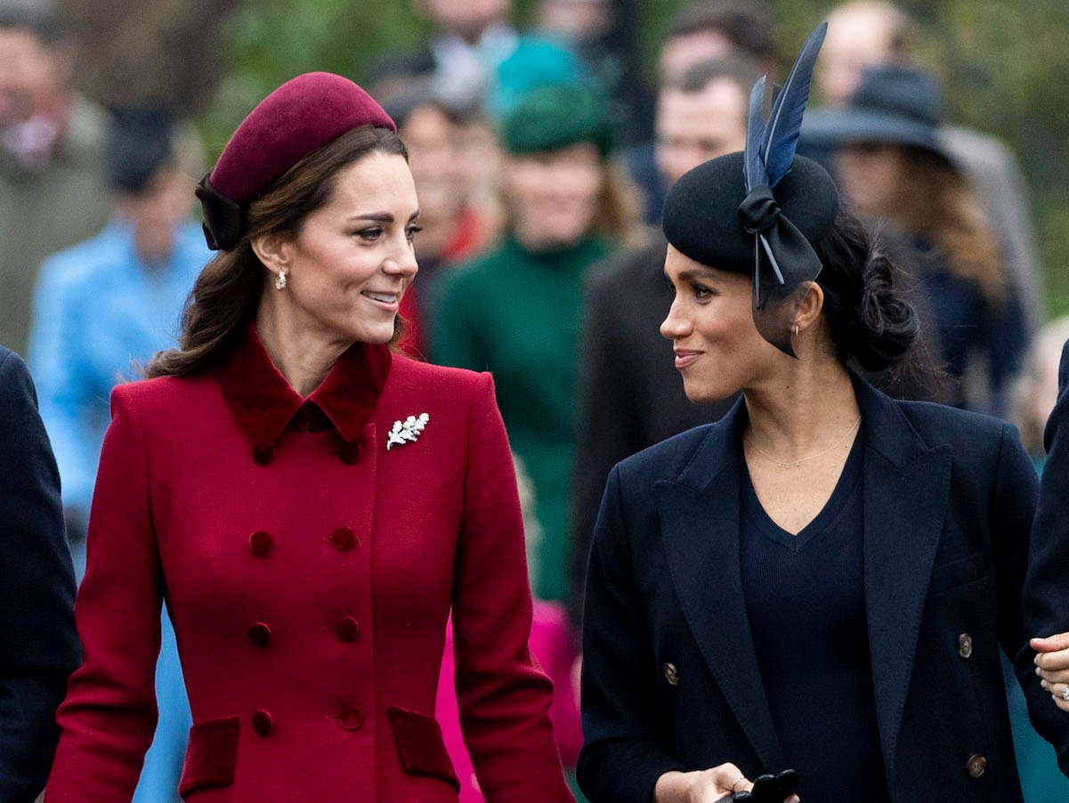 Kate Middleton and Meghan Markle attend Christmas mass in 2018