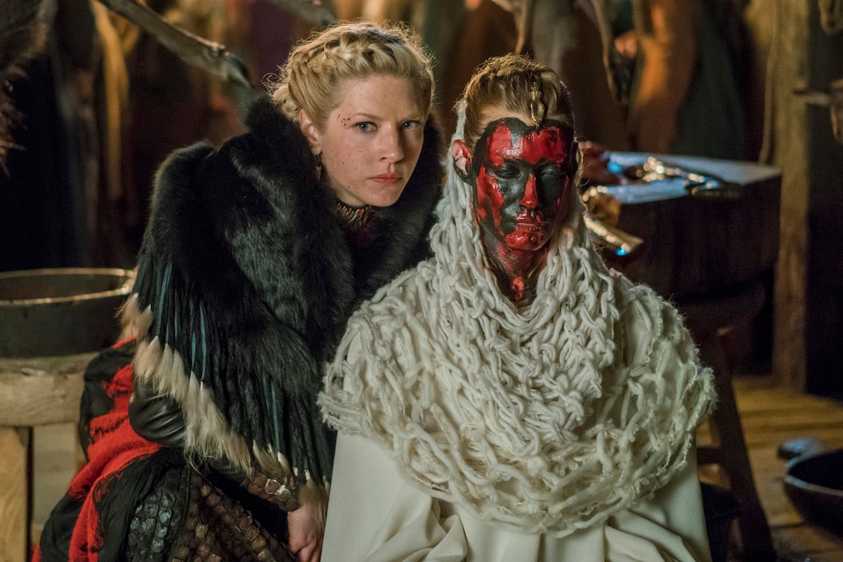 Katheryn Winnick and Alyssa Sutherland in 'Vikings'