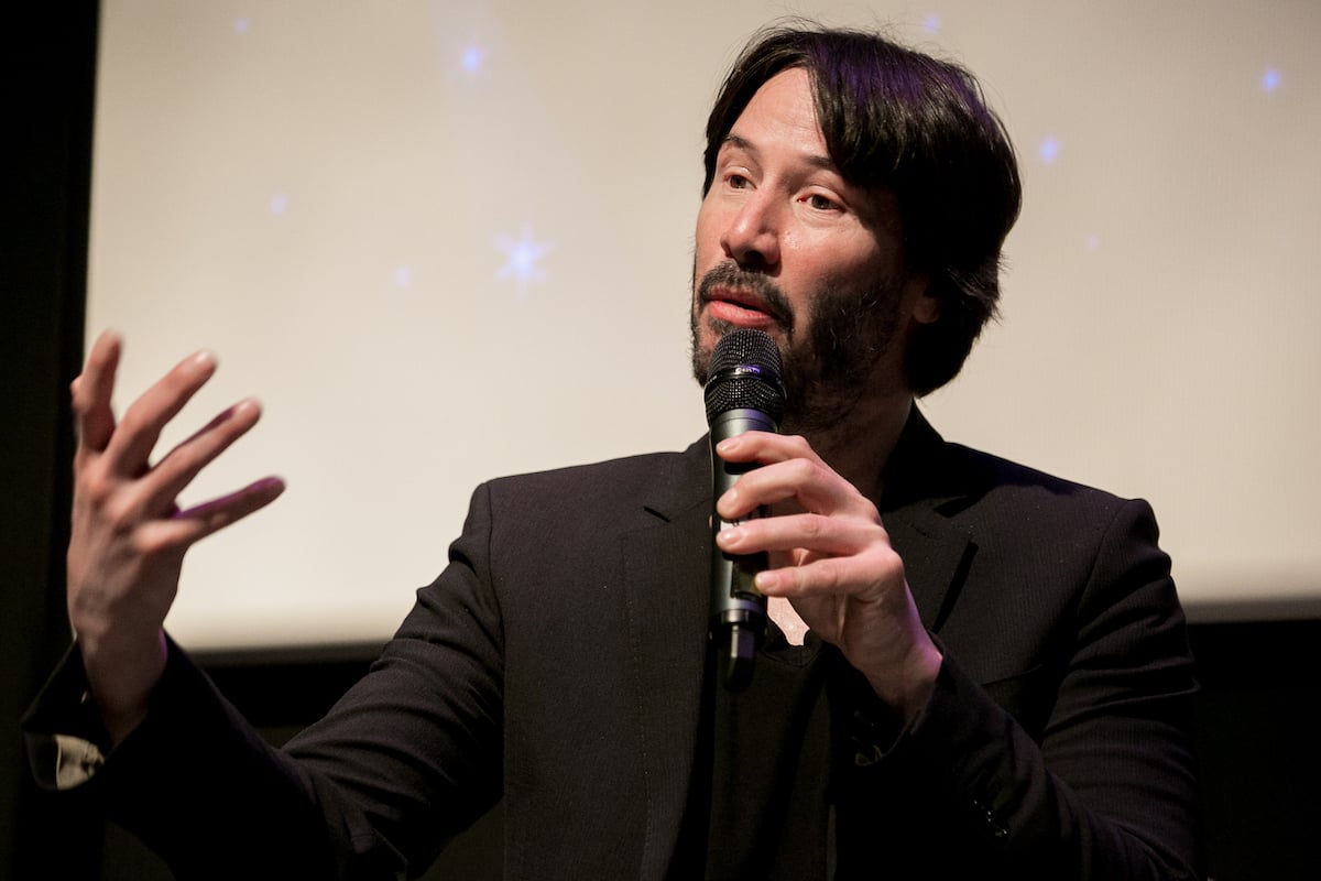 Keanu Reeves at a screening of 'Side by Side'