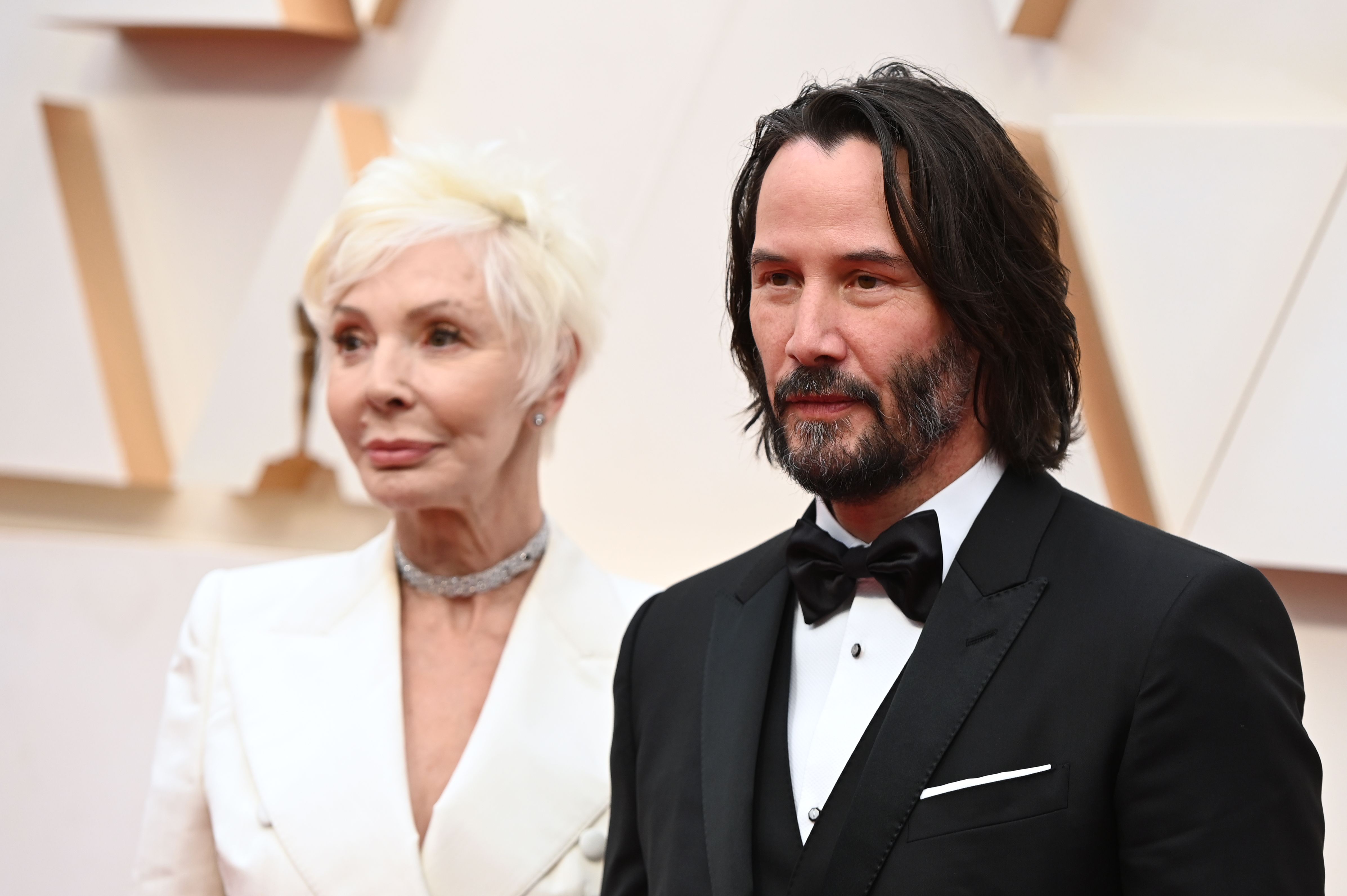 Keanu Reeves and his mother Patricia Taylor at the Oscars