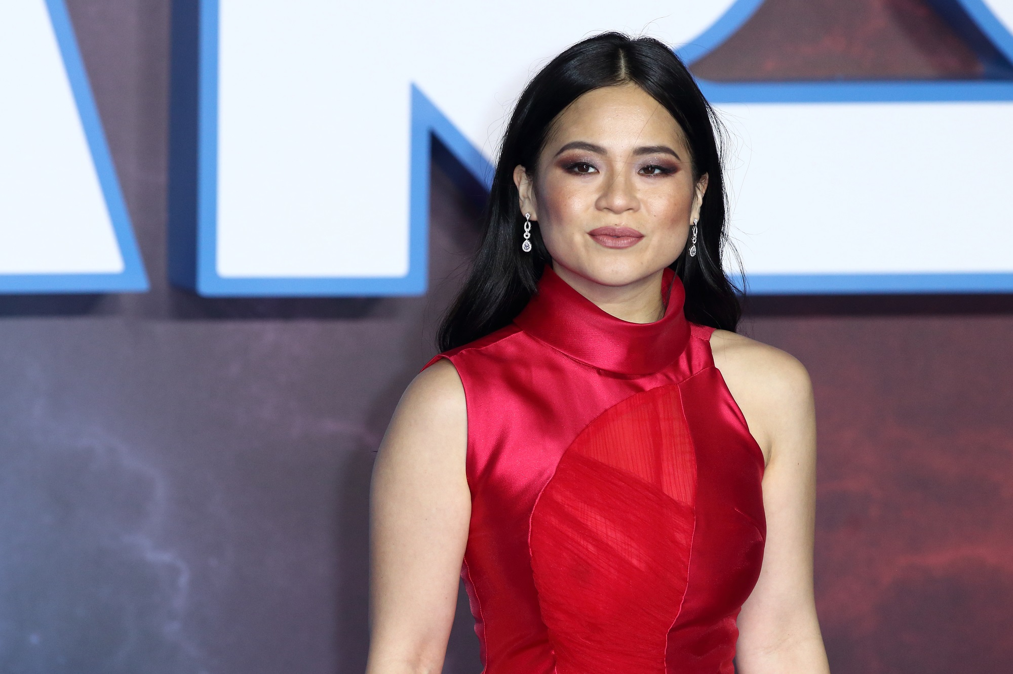 Kelly Marie Tran on the red carpet for Rise of Skywalker