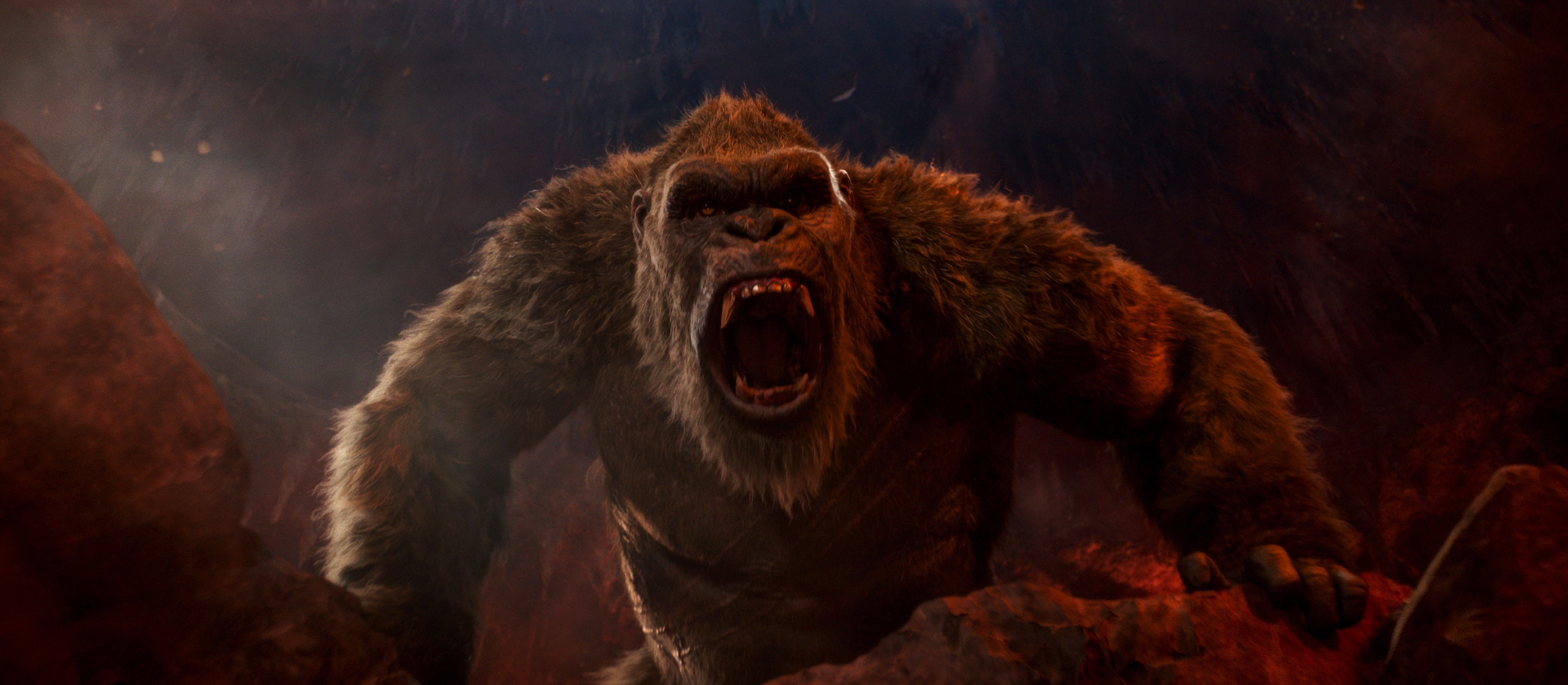 King Kong roars in Godzilla vs. Kong