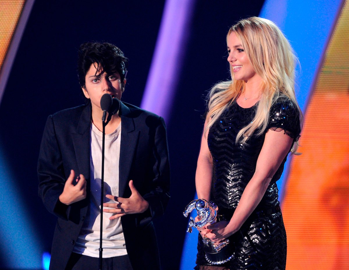 Lady Gaga and Britney Spears at the MTV Video Music Awards in 2011