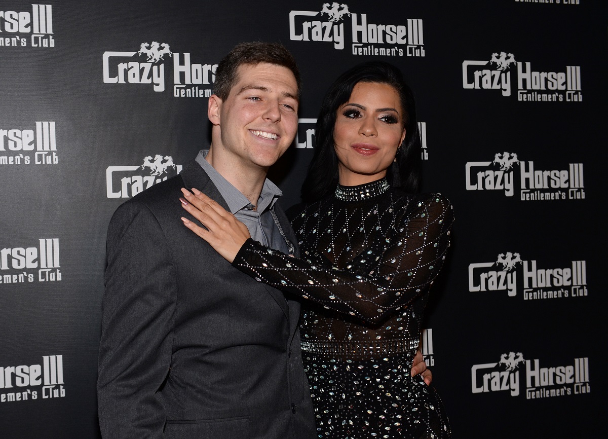 Eric Nichols and Larissa Dos Santos Lima of '90 Day Fiance' at the Crazy Horse 3 Gentlemen's Club in 2019 in Las Vegas for her divorce party