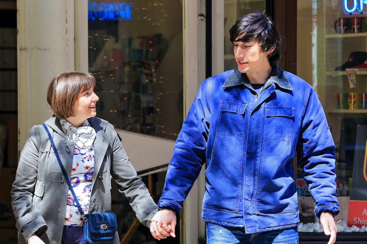 Lena Dunham and Adam Driver in the HBO series 'Girls' 