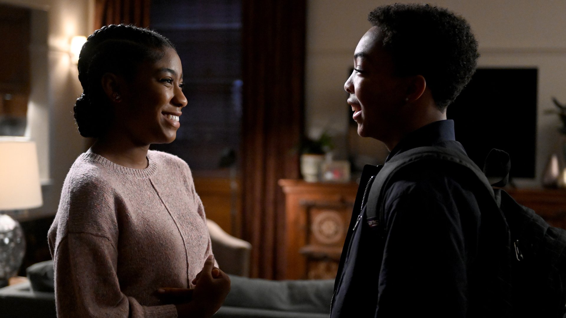 Lyric Ross as Deja and Asante Blackk as Malik on ‘This Is Us’ Season 4
