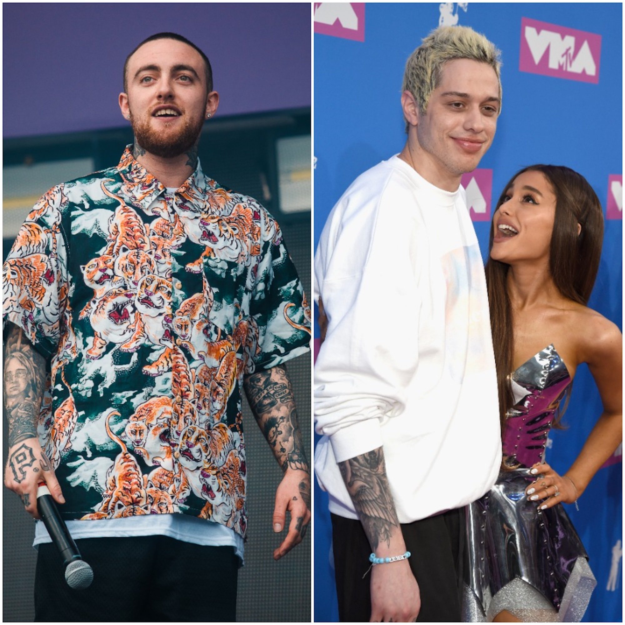 Mac Miller, Pete Davidson, and Ariana Grande