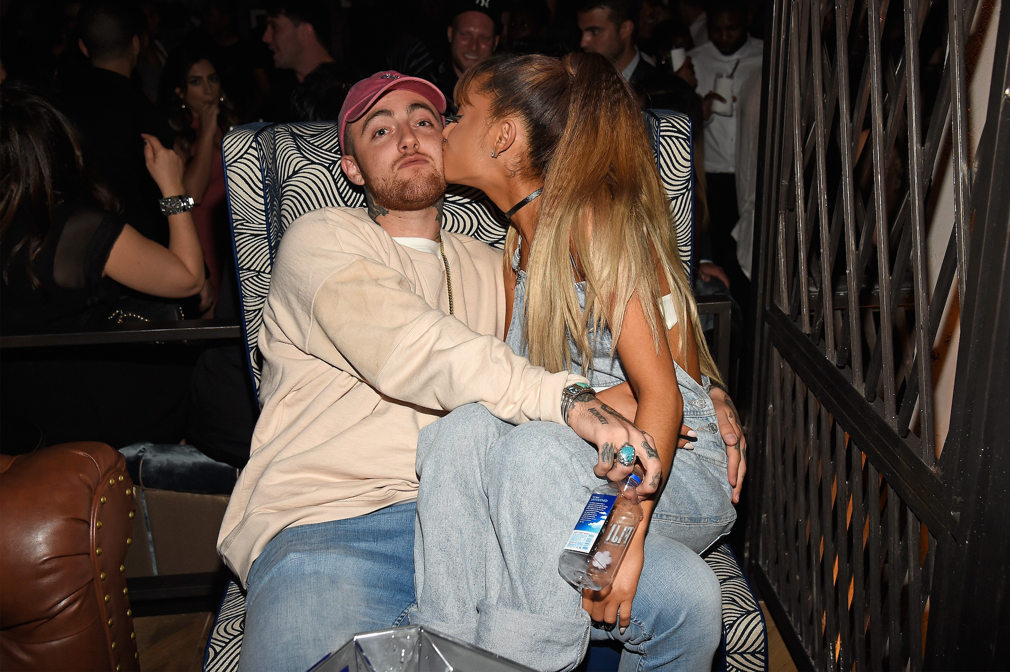 Mac Miller and Ariana Grande at the 2016 MTV Video Music Awards - Republic Records After Party