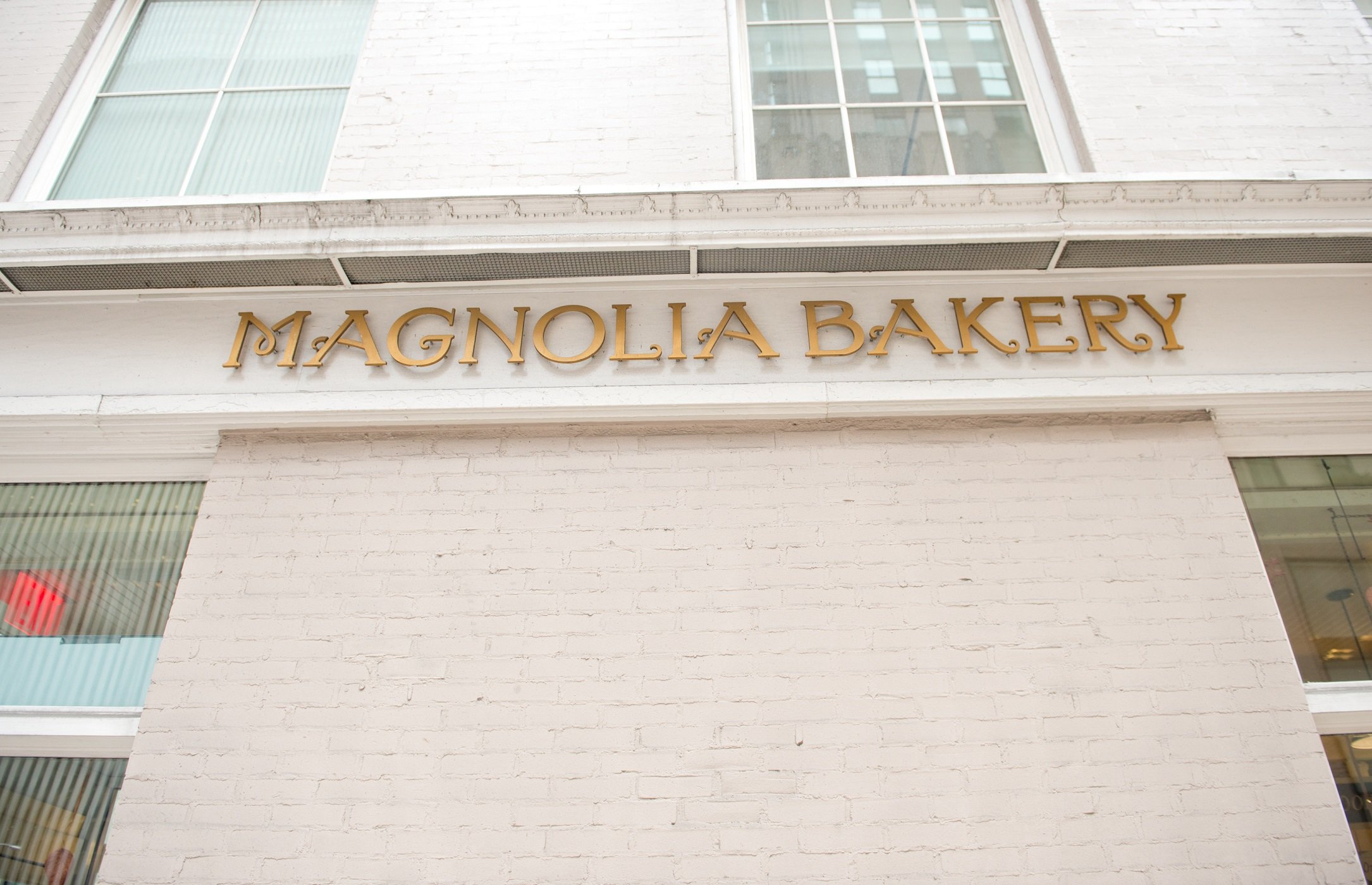 The storefront of Magnolia Bakery's Rockefeller Center store on November 25, 2014