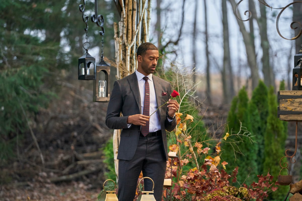 Matt James at the final rose ceremony on 'The Bachelor'