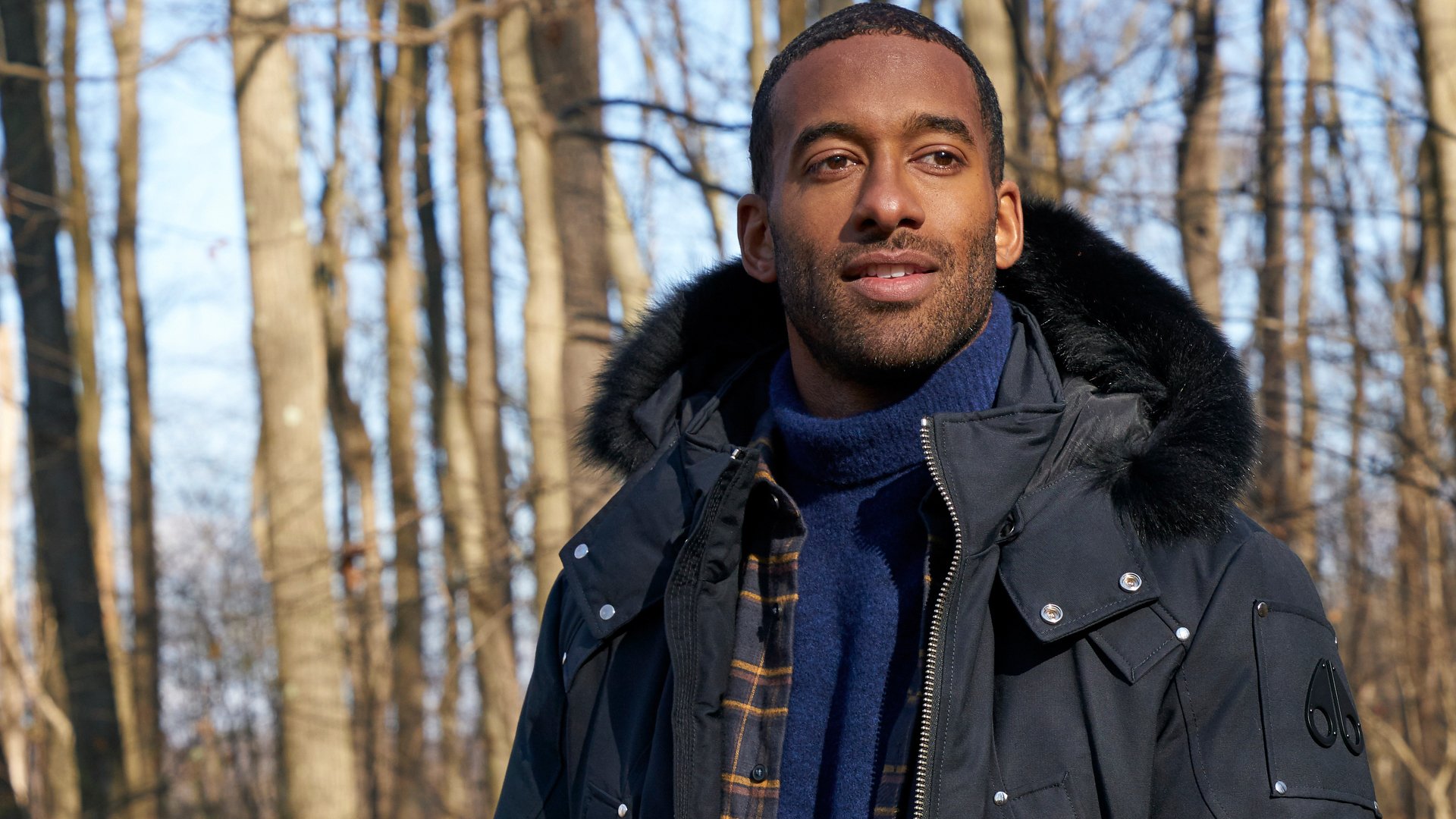 Matt James filming ‘The Bachelor’ Season 25 in 2021 at the Nemacolin Resort.