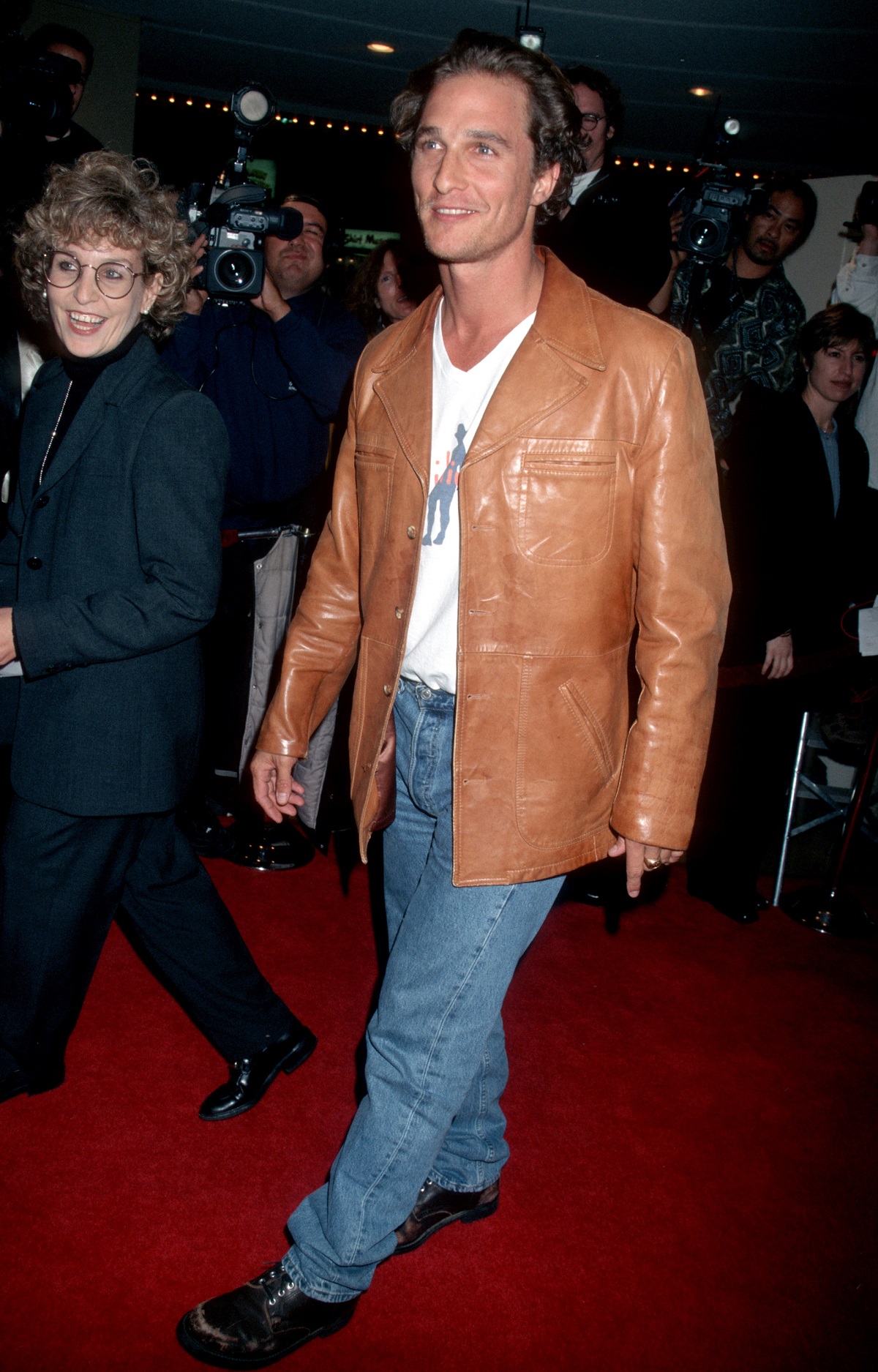 Matthew McConaughey on the red carpet for 'Good Will Hunting'