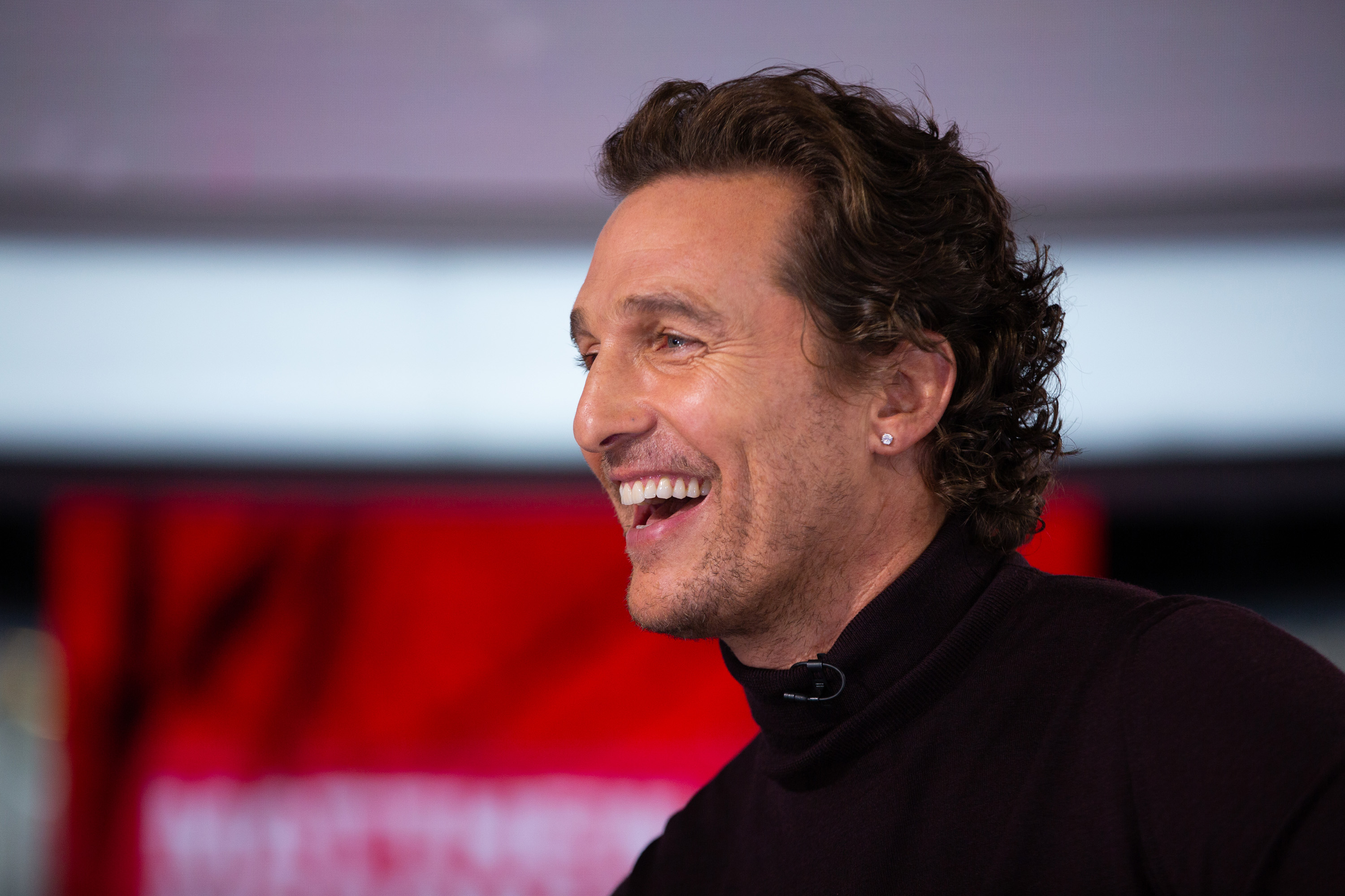 Matthew McConaughey laughing