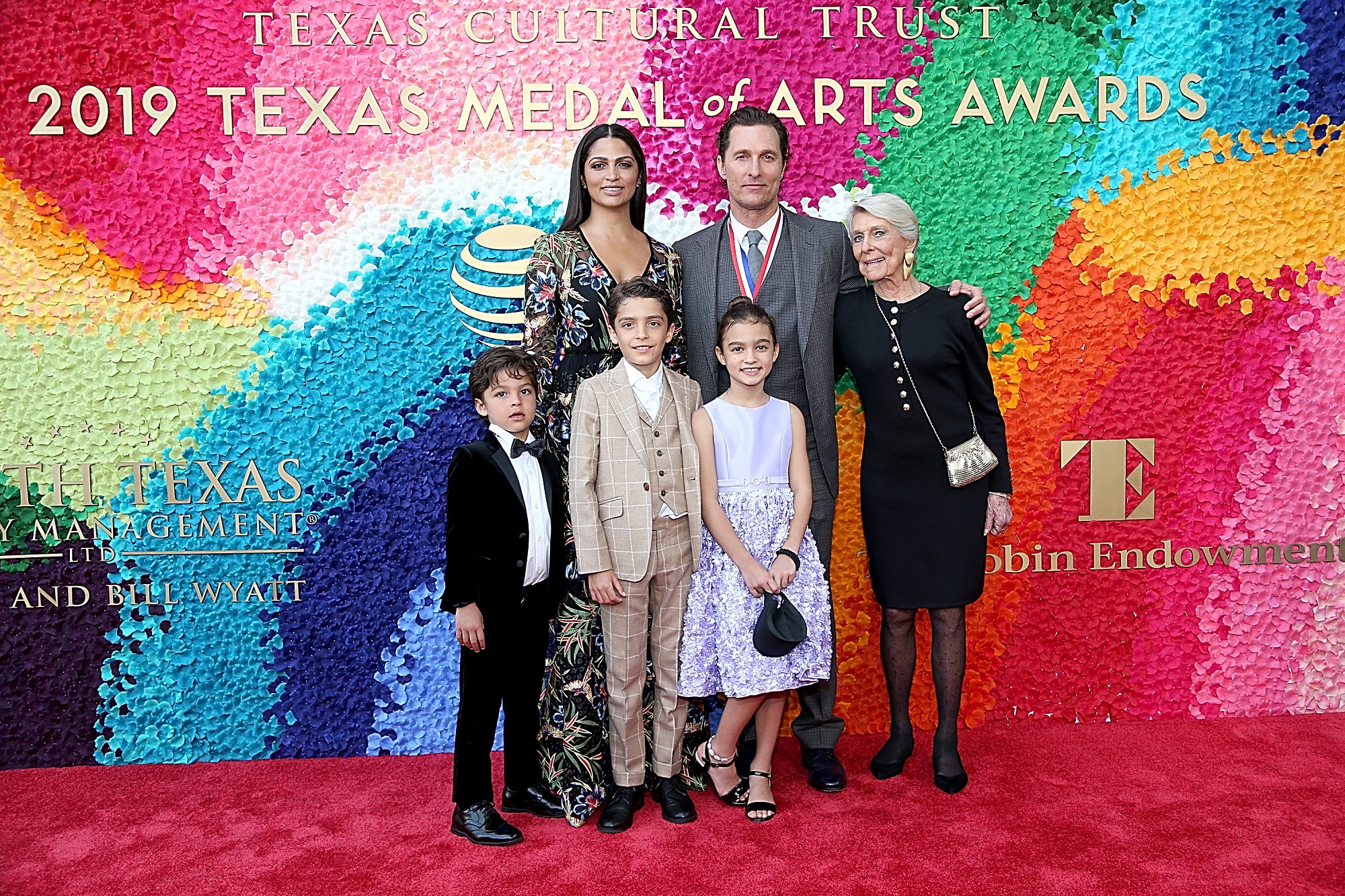 Matthew McConaughey with his family