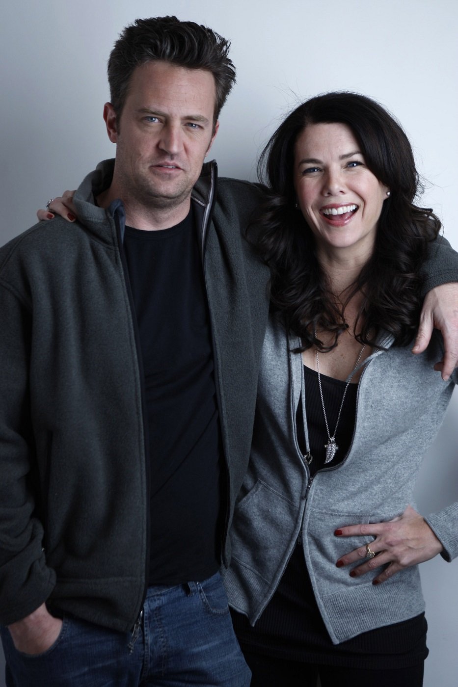 Matthew Perry and Lauren Graham at the Sky 360 by Delta Lounge at the 2008 Sundance Film Festival
