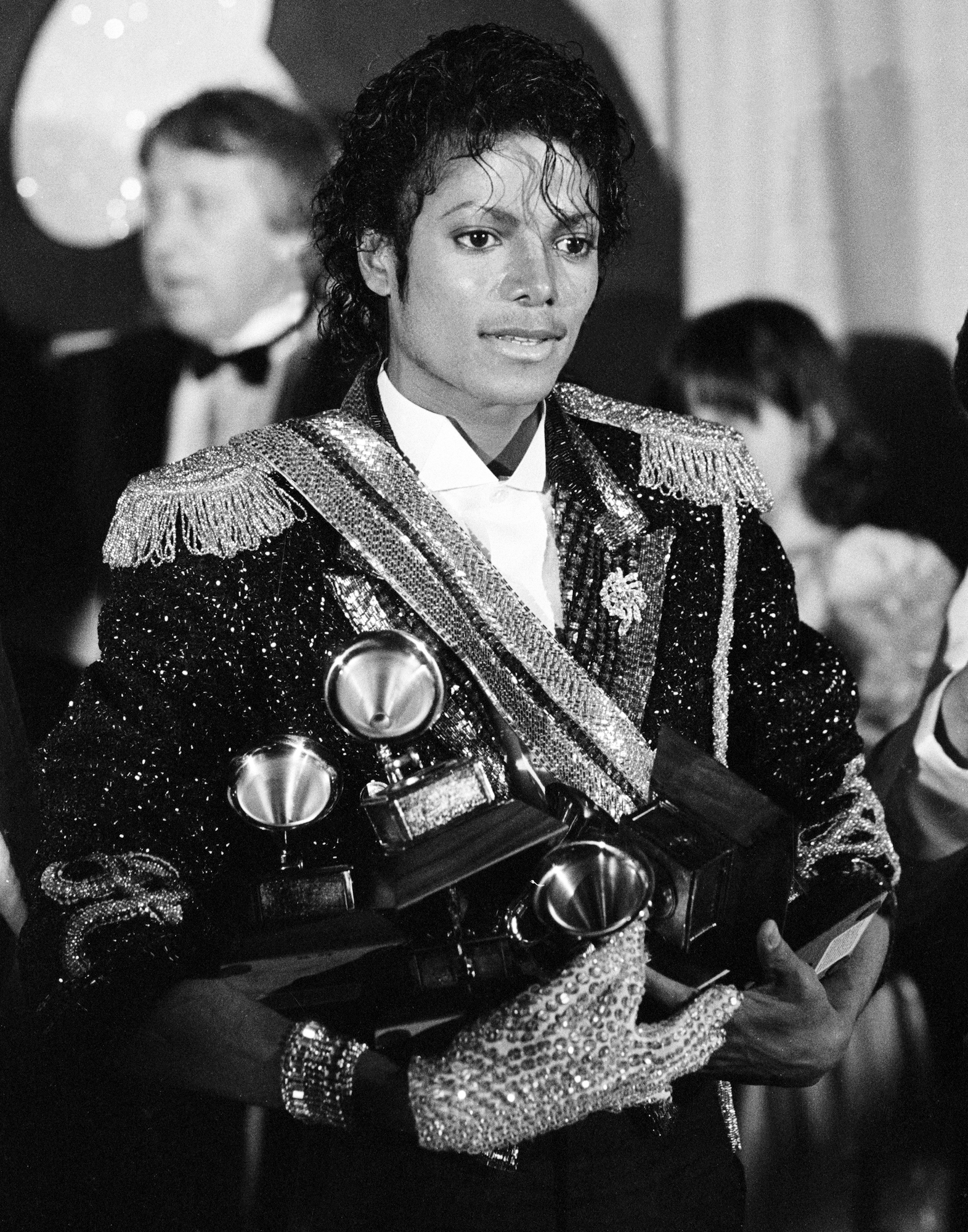 Michael Jackson at the 26th Annual Grammy Awards