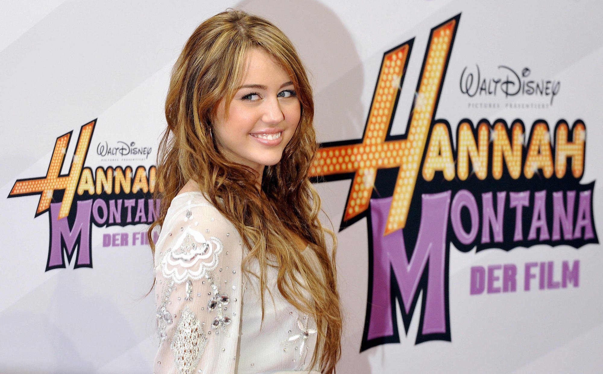 Miley Cyrus at the Germany premiere of 'Hannah Montana The Movie"