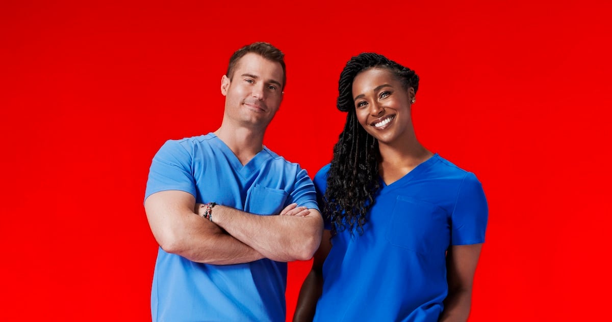 Dr. Brad Schaeffer and Dr. Ebonie Vincent on red background