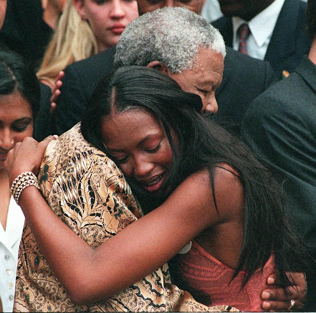 Nelson Mandela and Naomi Campbell