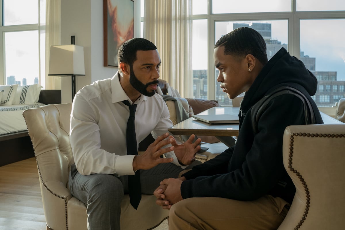 Omari Hardwick and Michael Rainey Jr. as James "Ghost" St. Patrick and Tariq St. Patrick in 'Power'