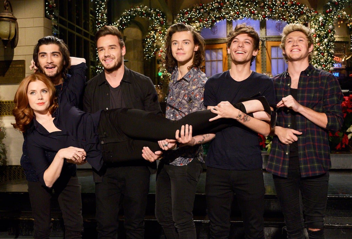 One Direction and Amy Adams on 'Saturday Night Live' ('SNL') in 2014