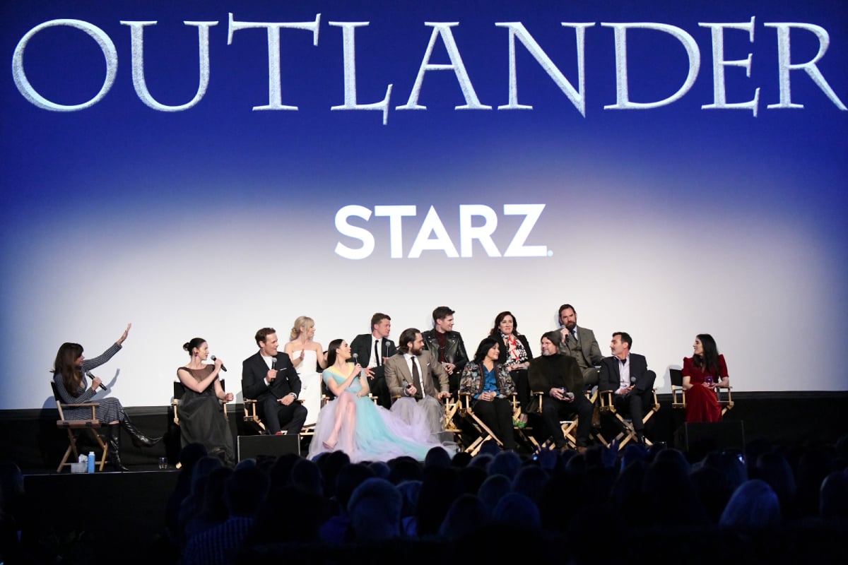 The 'Outlander' cast onstage during the Starz Premiere event for season 5
