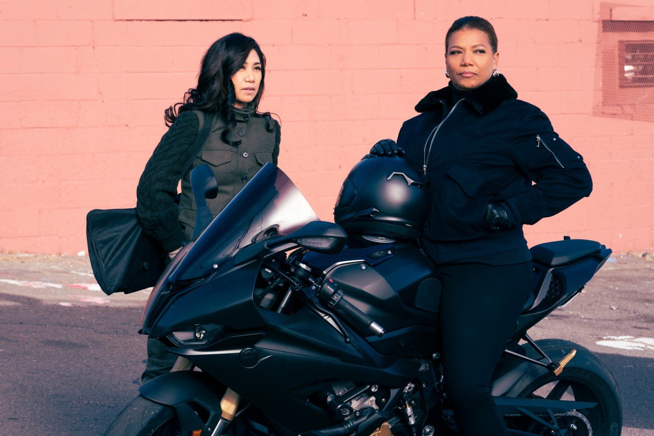 Queen Latifah with Liza Lapira on The Equalizer | Barbara Nitke/CBS via Getty Images