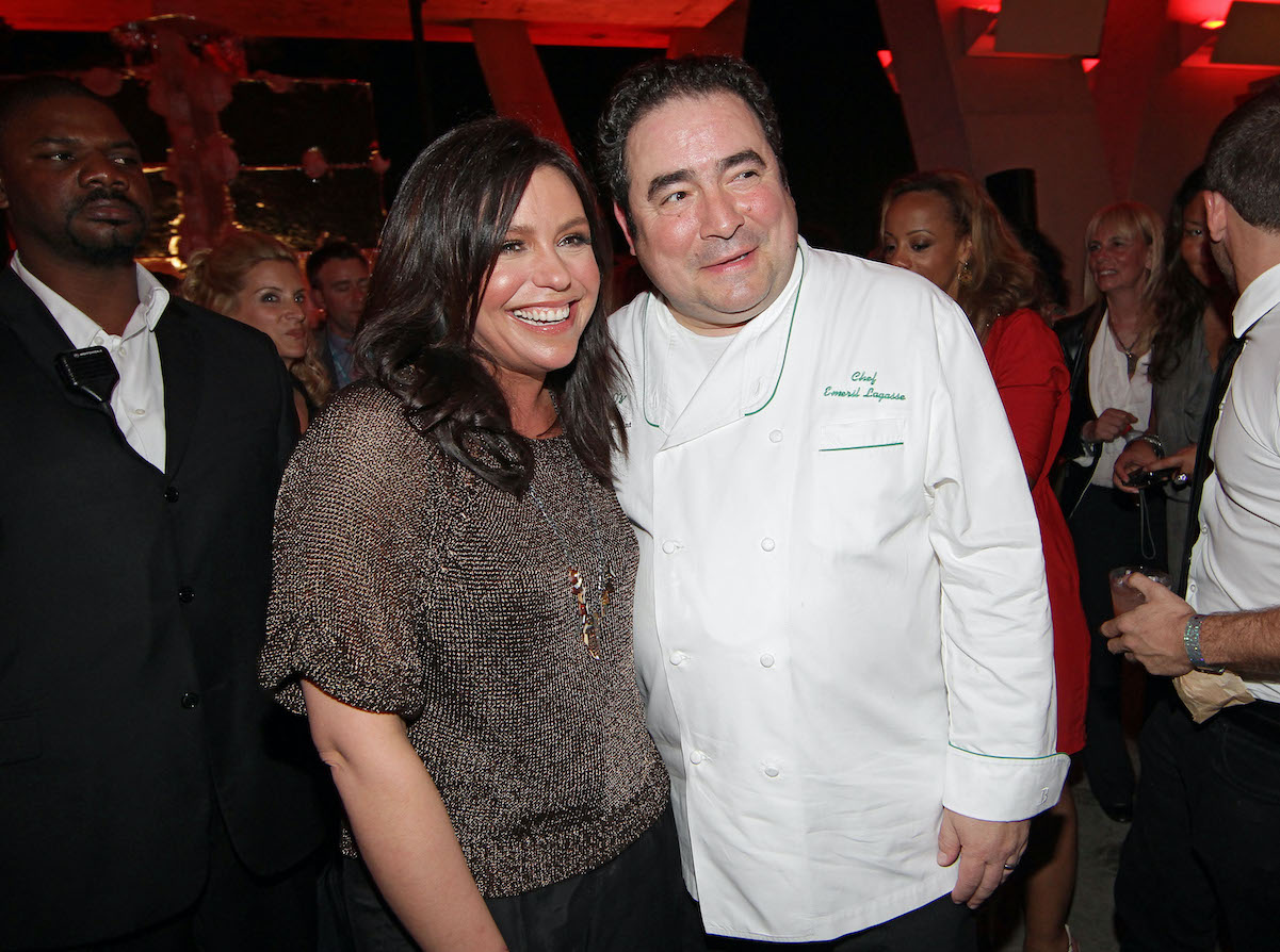 Rachael Ray and Emeril Lagasse at the South Beach Food and Wine Festival in 2011