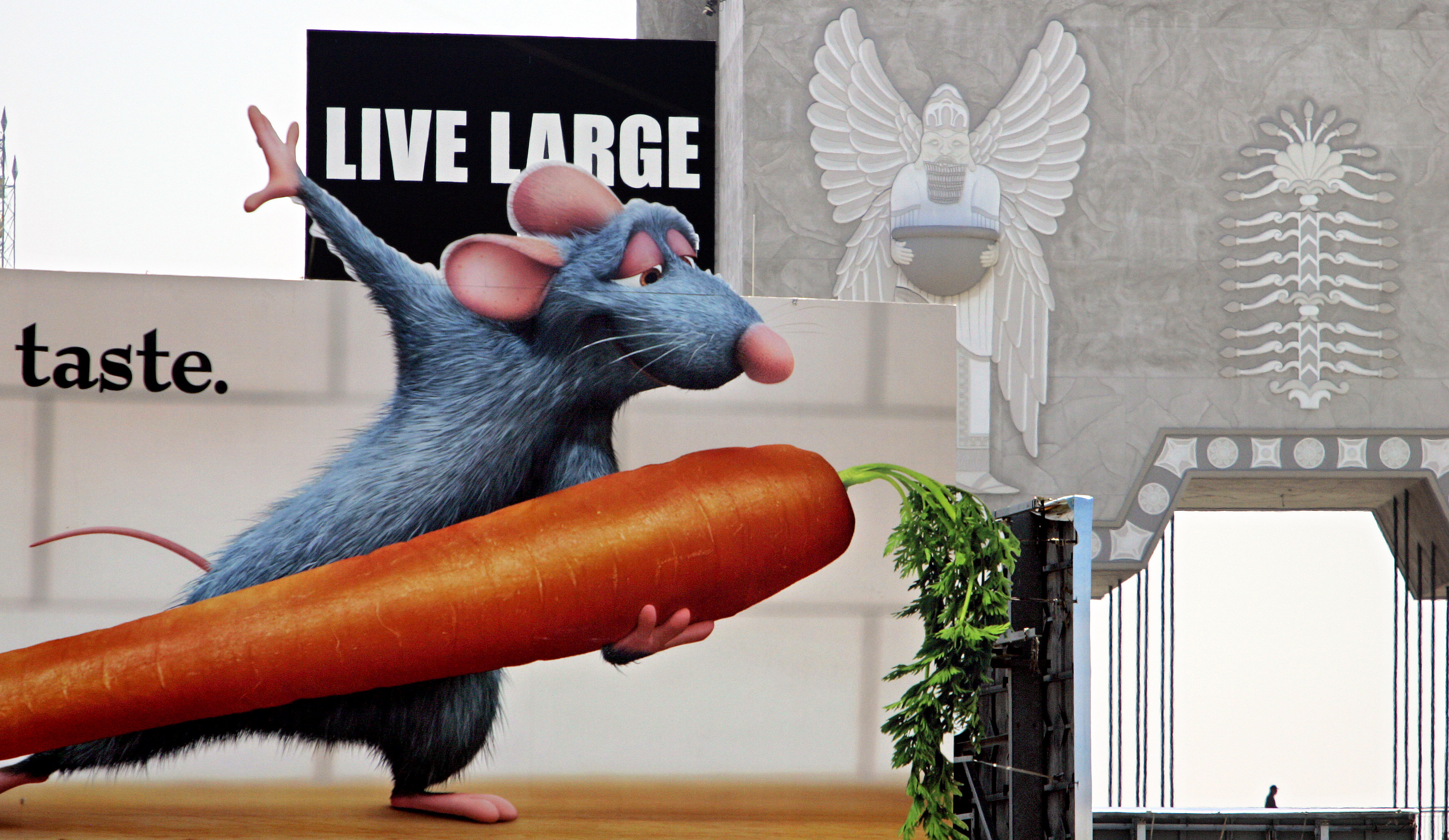 Billboards of character Remy from Disney.Pixar's animation feature movie 'Ratatouille'