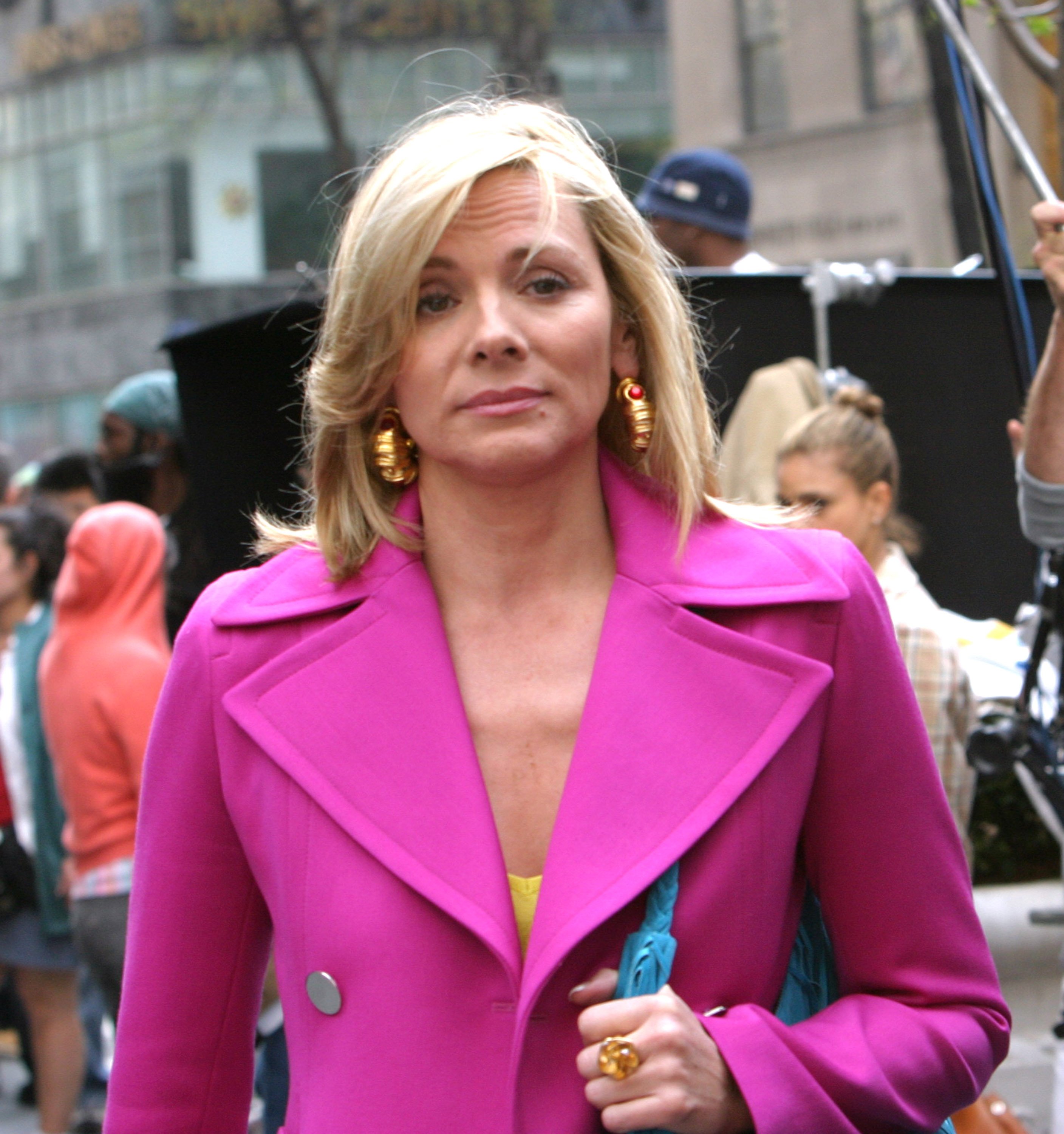 Kim Cattrall on location for 'Sex and the City'
