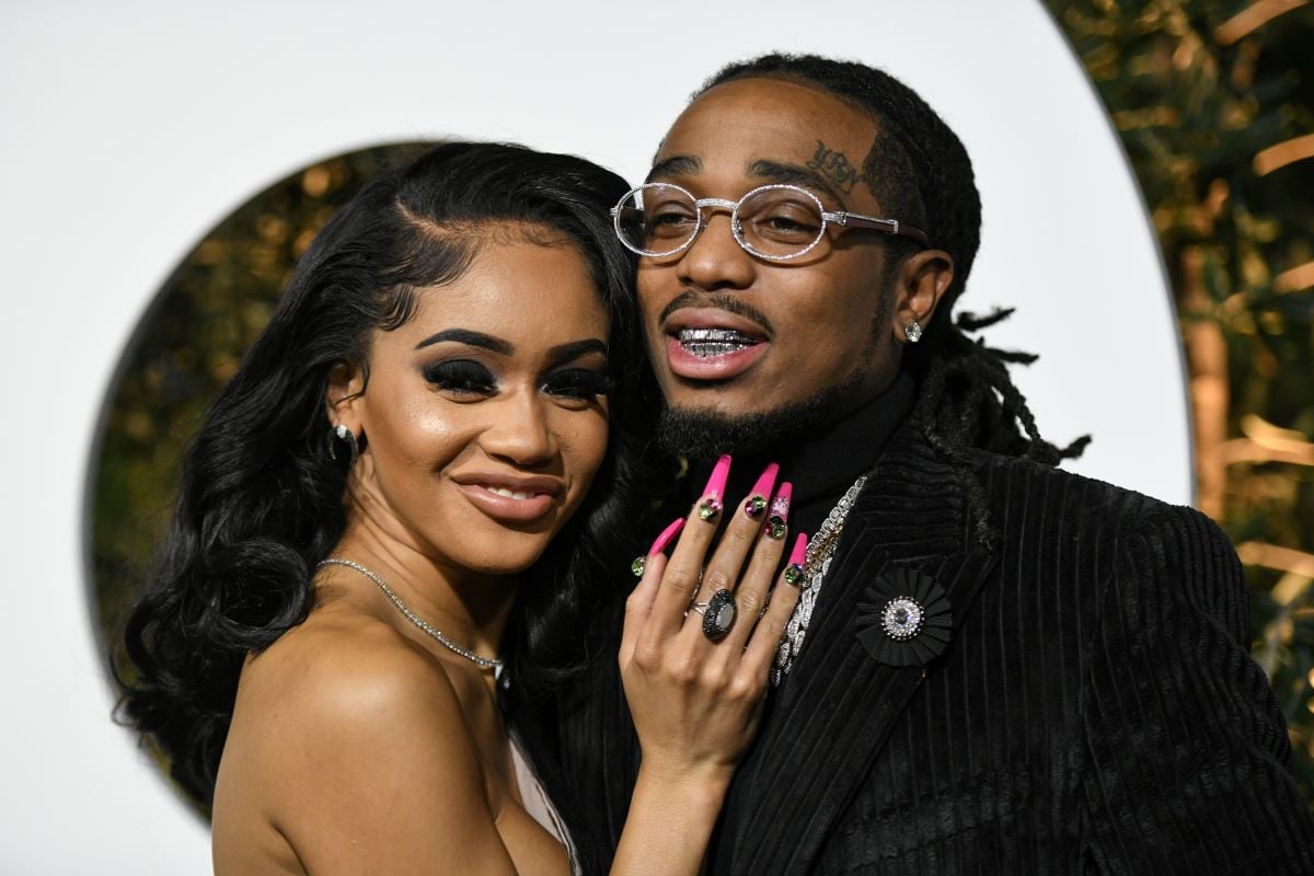 Saweetie and Quavo at the 2019 GQ Men Of The Year event