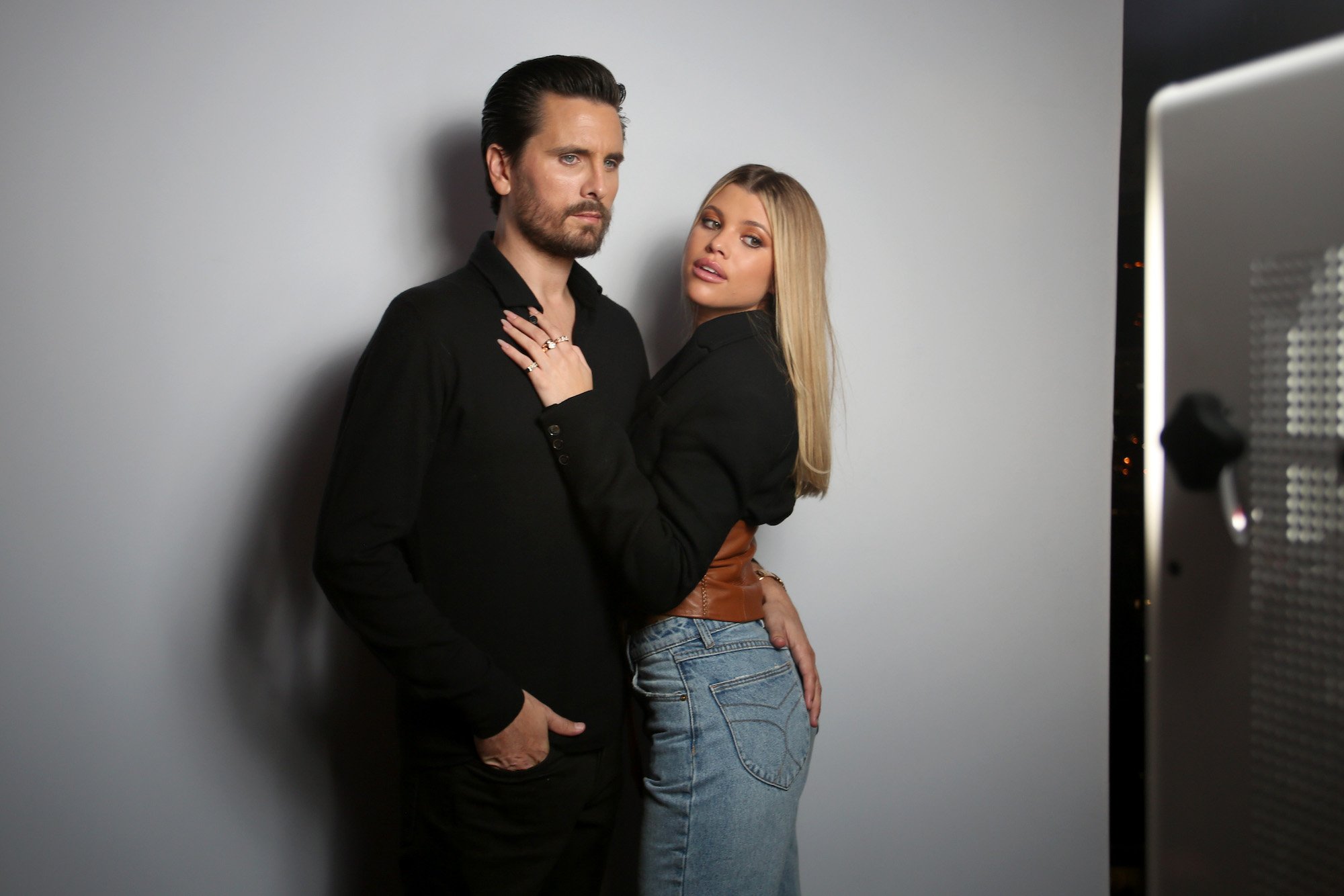 Scott Disick and Sofia Richie at an event