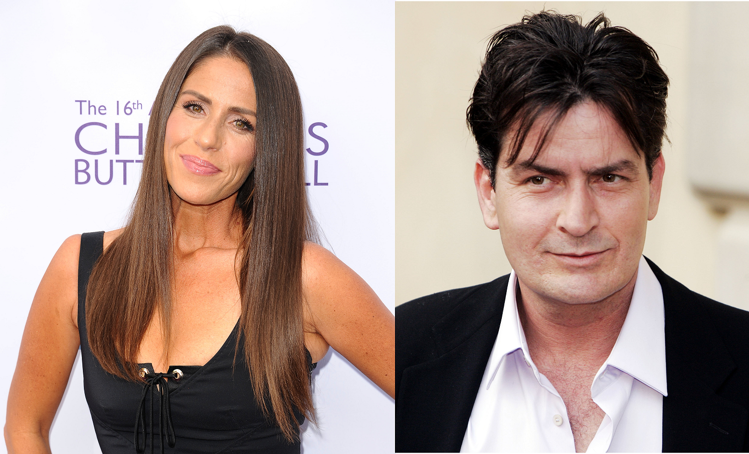 Soleil Moon Frye and Charlie Sheen