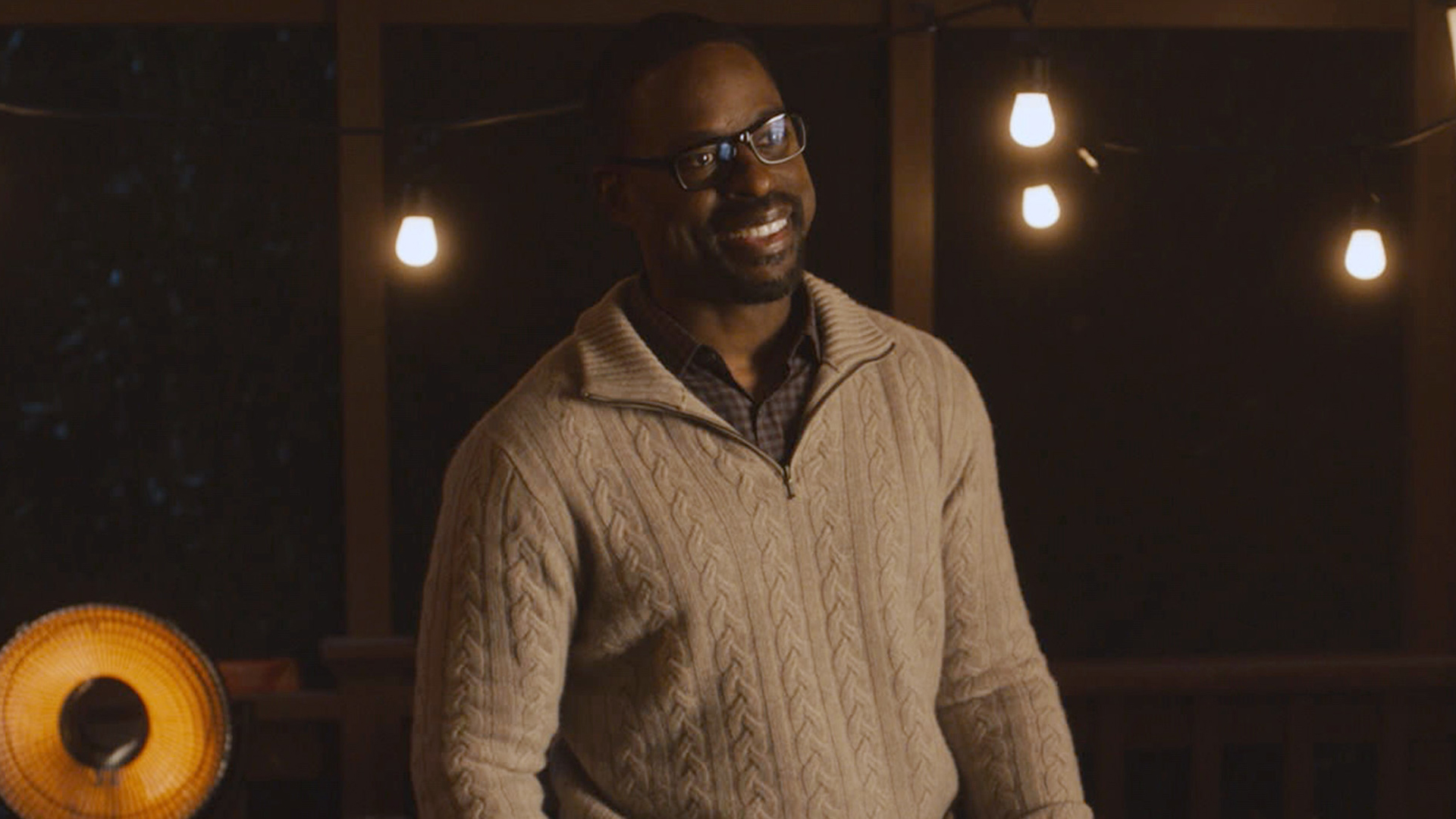 Sterling K. Brown as Randall Pearson laughing with Asante Blackk as Malik in ‘This Is Us’ Season 5 Episode 10, “I’ve Got This.”