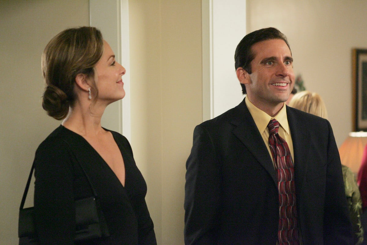 Melora Hardin as Jan Levinson and Steve Carell as Michael Scott on 'The Office'