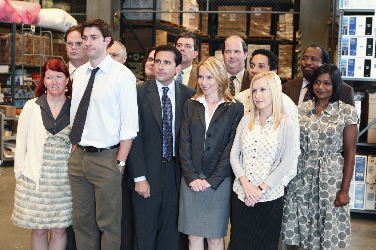 The Office cast filming the Weight Loss episode