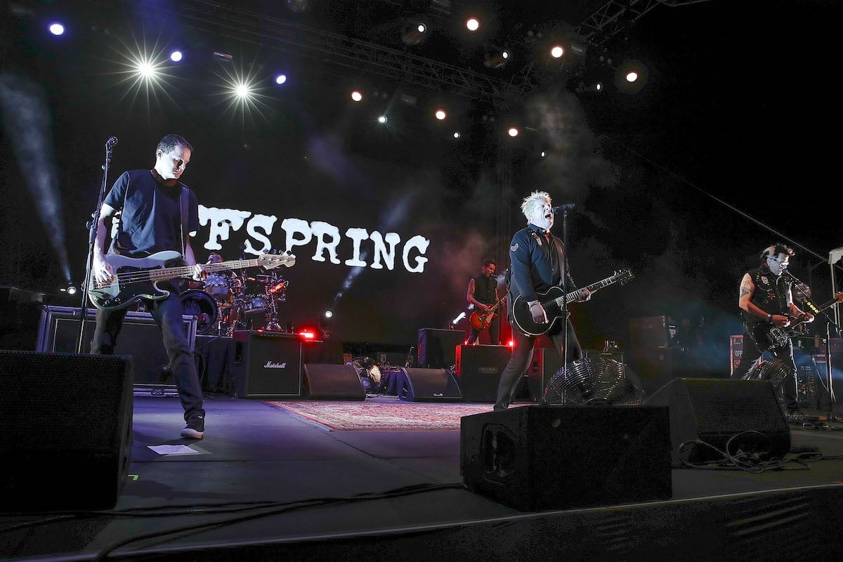 Musical group The Offspring performs during BaseFEST Powered by USAA on September 22, 2018, at Marine Corps Air Ground Combat Center Twentynine Palms in Twentynine Palms, California