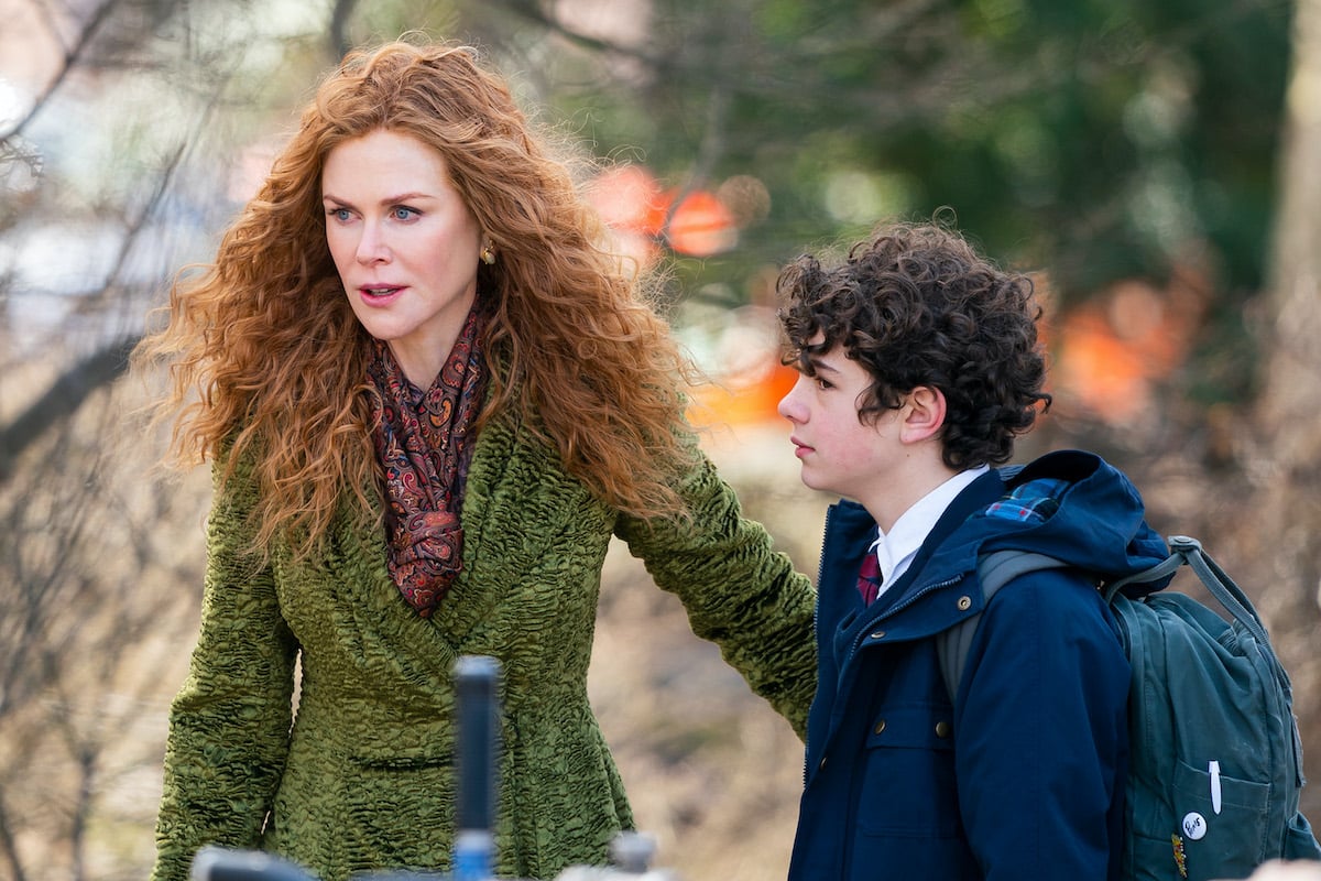 Nicole Kidman is seen on set for 'The Undoing' in Central Park