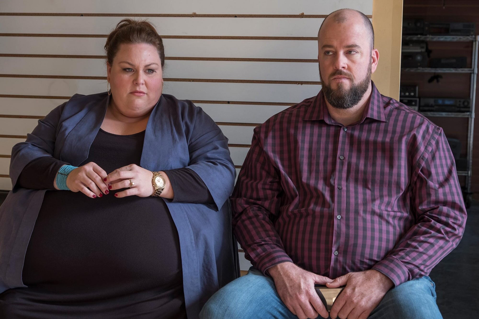 Chrissy Metz as Kate and Chris Sullivan as Toby in 'This Is Us'