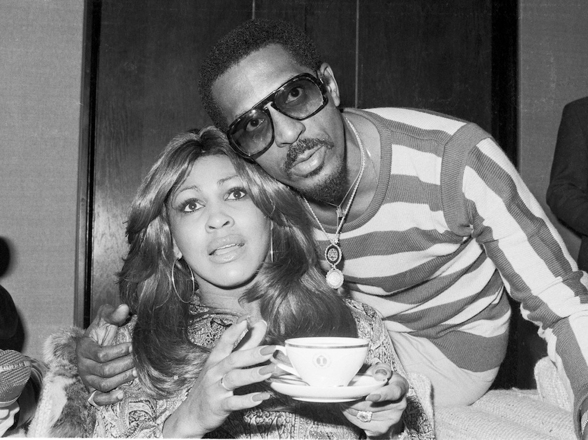 Black-and-white portrait of Tina Turner and Ike Turner, October 1975