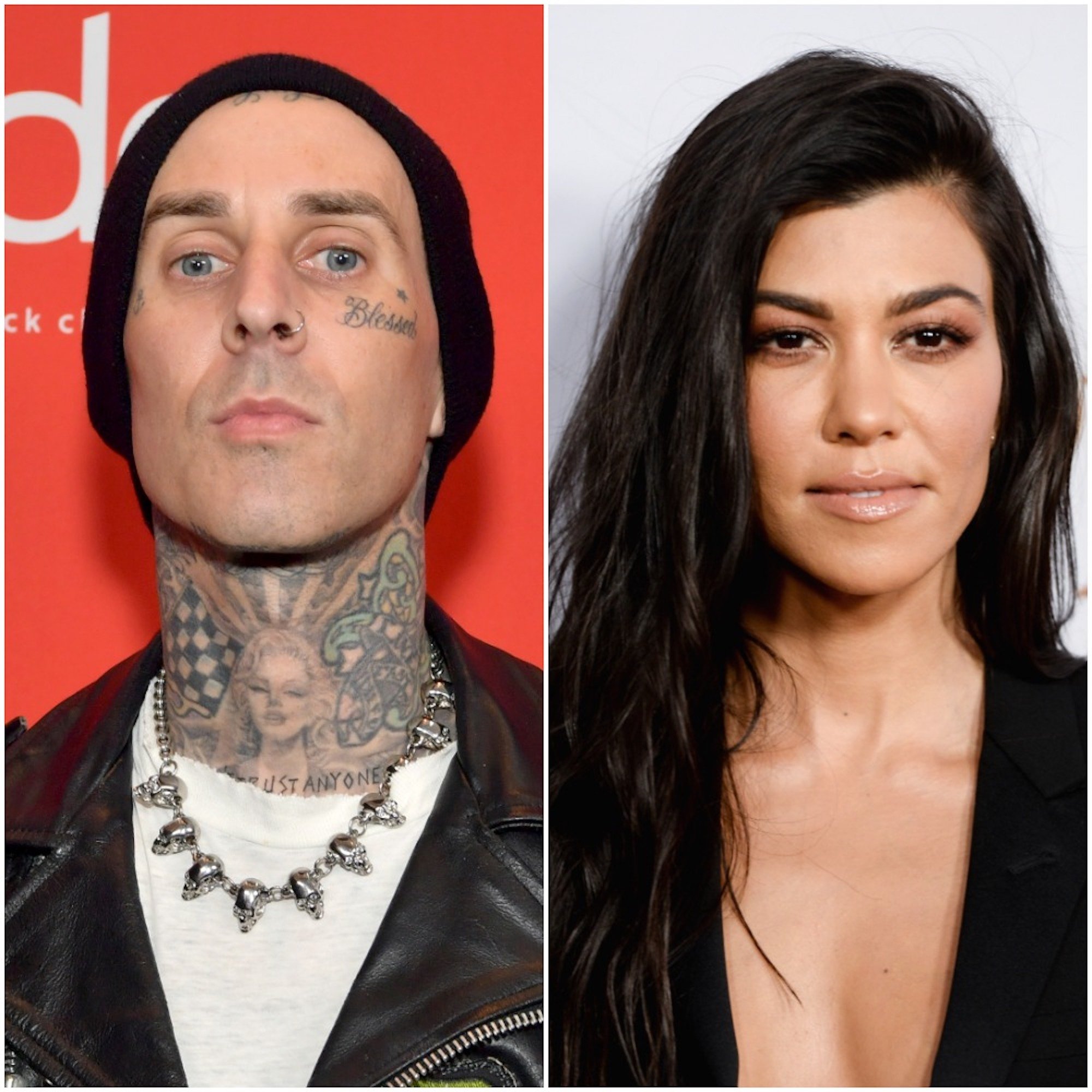 Travis Barker and Kourtney Kardashian