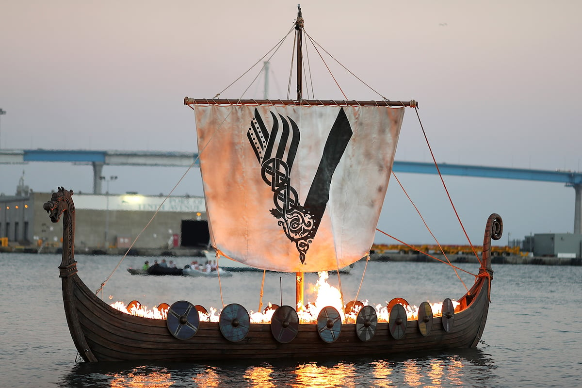 The 'Vikings' ship at San Diego Comic Con 2017