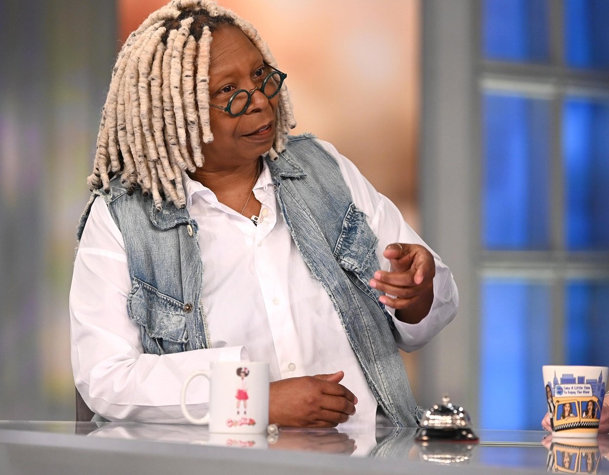 Whoopi Goldberg co-hosting an episode of The View