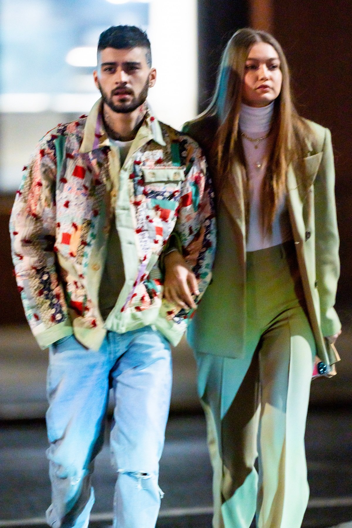 Zayn Malik and Gigi Hadid in NoHo on Jan. 11, 2020