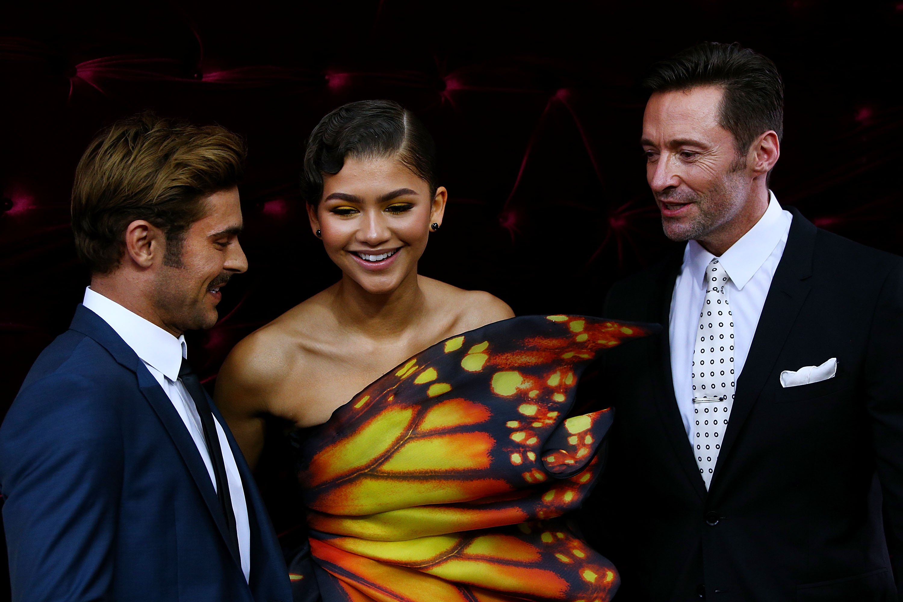 Zac Efron, Zendaya, and Hugh Jackman attend the Australian premiere of 'The Greatest Showman'