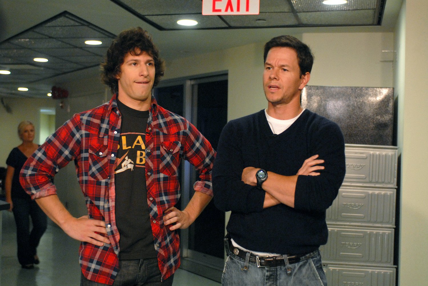 Andy Samberg and Mark Walhberg in a 2008 'SNL' sketch